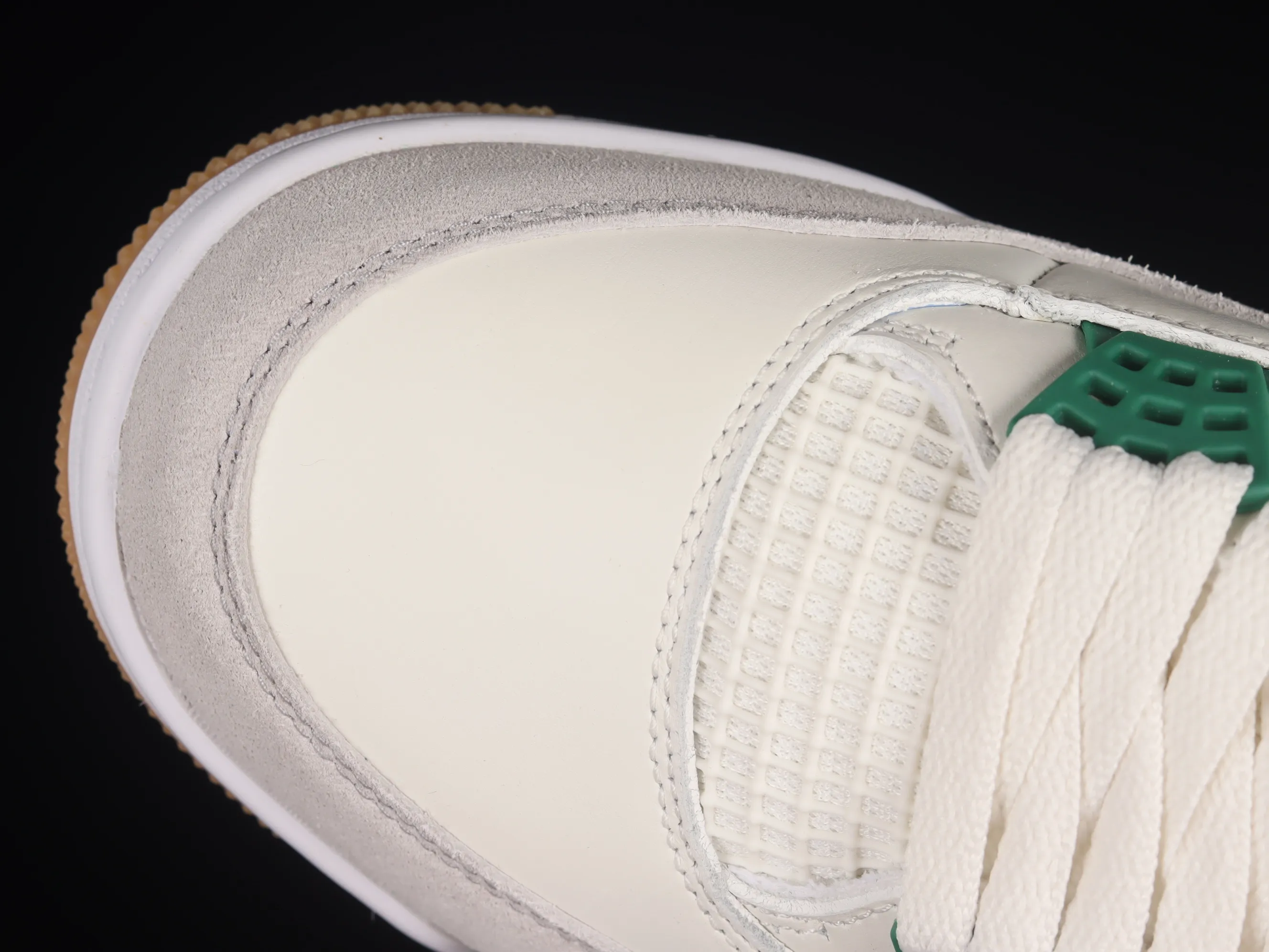 All categories Air Jordan Jordan series basketball shoes Air Jordan 4 pure original version Nk SB x Air Jordan 4 "Pine Green" AJ4 Joe 4 joint white green DR5415-103